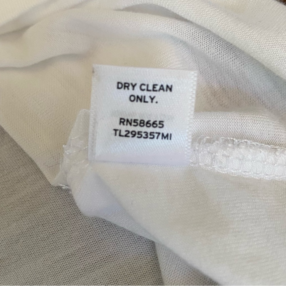 LEITH White V-neck T-Shirt Dress | Size Medium - Picture 11 of 11